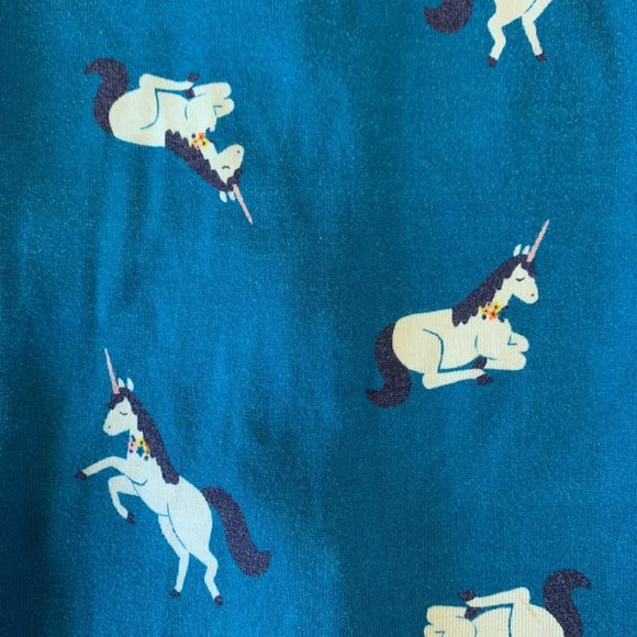 HANNA ANDERSSON Zip Unicorn Pajamas 18-24 80cm Organic Cotton Footed Sleeper PJs - Picture 5 of 8
